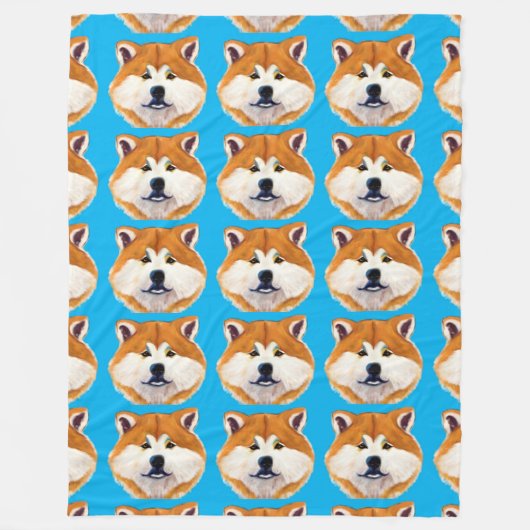 AKITA FLEECEDECKE (Vorderseite)