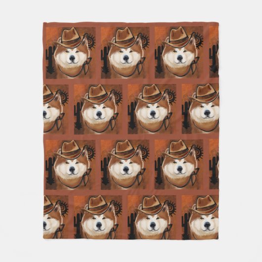 AKITA FLEECEDECKE (Vorderseite)