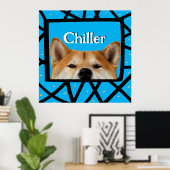 Akita-Foto-Rahmen Poster (Heimbüro)