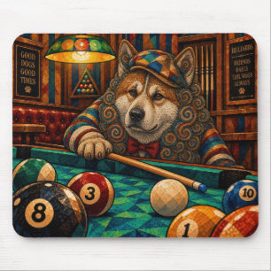 Akita, geometrisches Mosaik Mousepad