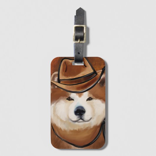 AKITA GEPÄCKANHÄNGER (Vorderseite Vertikal)