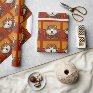 AKITA GESCHENKPAPIER
