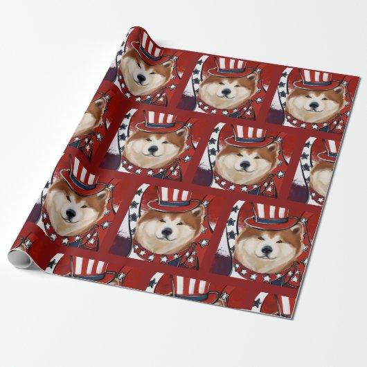 AKITA GESCHENKPAPIER (Ungerollt)