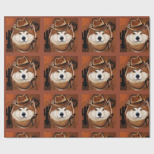 AKITA GESCHENKPAPIER (Flach)