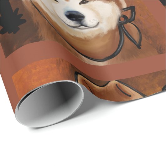 AKITA GESCHENKPAPIER (Rolleneckpunkt)