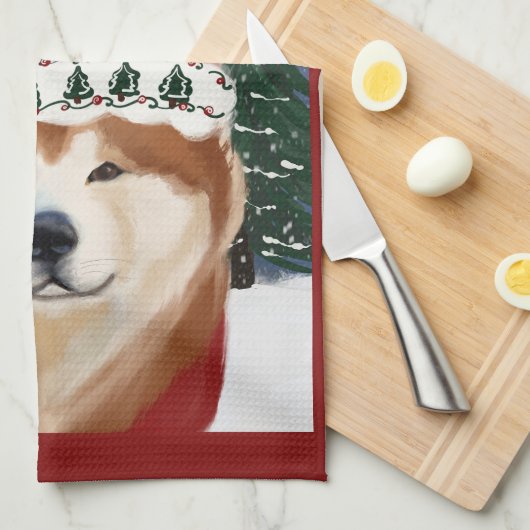 AKITA GESCHIRRTUCH (Viertel Falte)