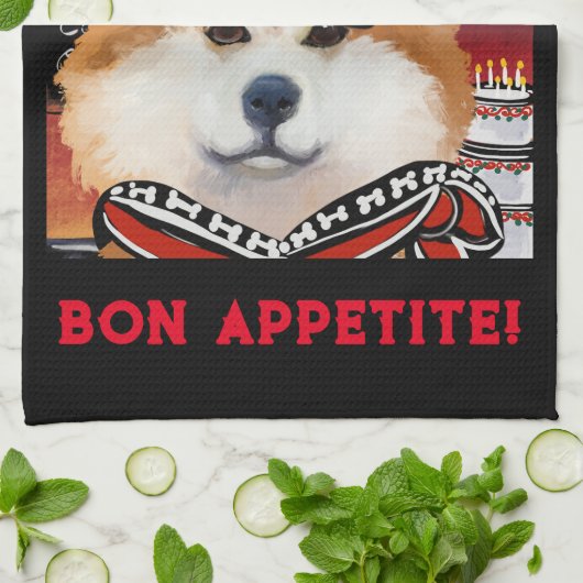 AKITA GESCHIRRTUCH (Gefaltet)