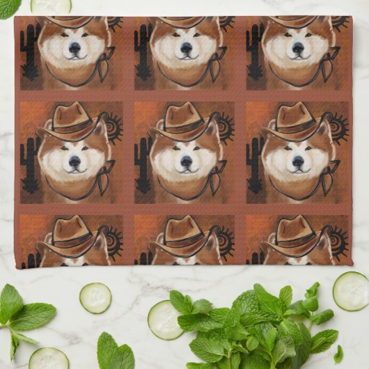 AKITA GESCHIRRTUCH (Gefaltet)