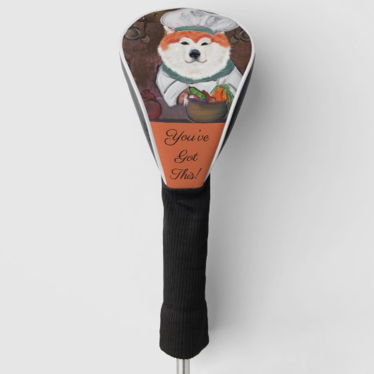 Akita Golf Headcover (Vorderseite)