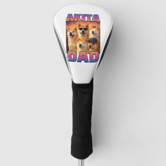 Akita Golf Headcover (Vorderseite)