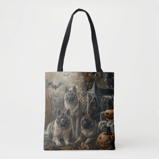 Akita Halloween Night Doggy Delight Tasche (Vorderseite)