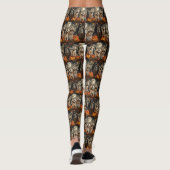 Akita Halloween Spooky Leggings (Rückseite)