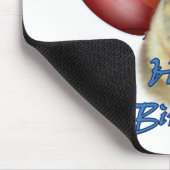 Akita Happy Birthday Balloons Mousepad (Ecke)