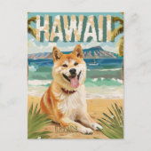 Akita Hawaii Urlaub Reisen Postkarte (Vorderseite)