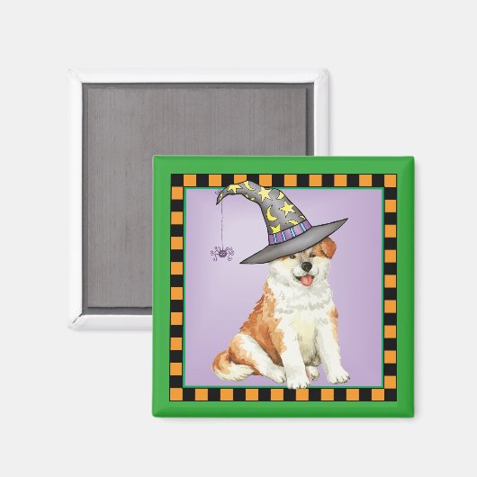 Akita Hexch Magnet (Vorderseite/Rückseite)