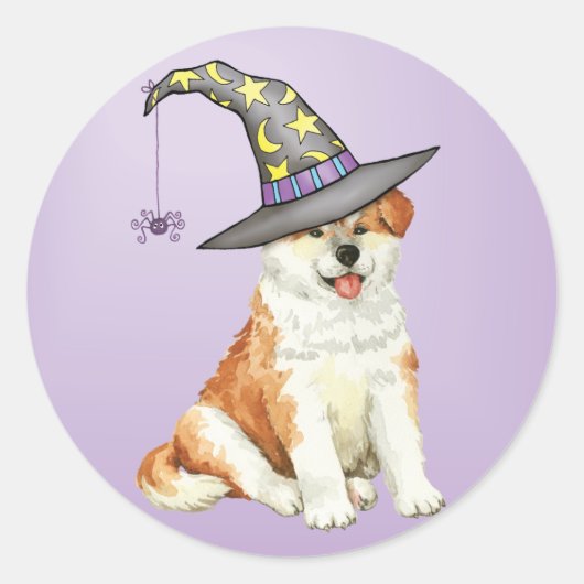 Akita Hexch Runder Aufkleber (Vorderseite)