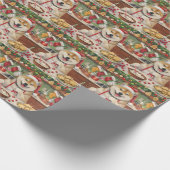 Akita Holiday Baking: Festliche Weihnachten Geschenkpapier (Ecke)
