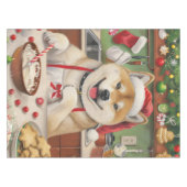 Akita Holiday Baking: Festliche Weihnachten Tischdecke (Vorderseite (Horizontal))