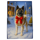 Akita Holiday  Mittlere Geschenktüte (Rückseite)