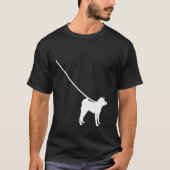Akita Hund auf einem Mama Vater Leder Haustier Nie T-Shirt (Vorderseite)