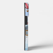 Akita Hund im Schnee Weihnachts-Hundehaus Case-Mate iPhone Hülle (Rückseite / Rechts)