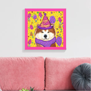 AKITA-HUND LEINWANDDRUCK