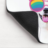 Akita Hund mit HerzValentinstag Mousepad (Ecke)