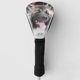 Akita Hund mit Monogramm Golf Headcover