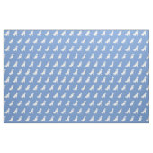 Akita Hund Silhouette Pet Light Blue Stoff (Fat Quarter (45,7 x 55,9 cm))