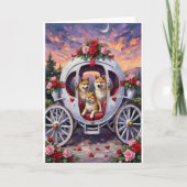 Akita Hund Valentinstag Karte (Vorderseite)