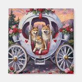 Akita Hund Valentinstag Magnet (Vorne)