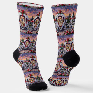 Akita Hund Valentinstag Socken