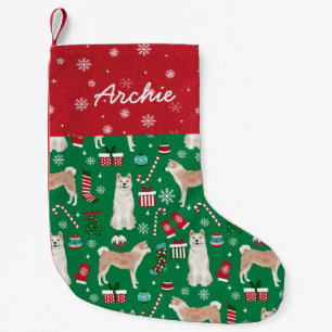 Akita Hund Weihnachten Strumpf Kleiner Weihnachtsstrumpf