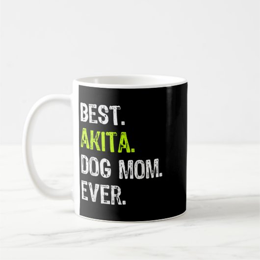 Akita-Hundemutter Muttertag Hundeliebhaber Männer Kaffeetasse (Links)