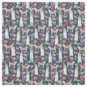 Akita-Hundeschwalbe Stoff (Muster)