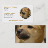 Akita-HundeVisitenkarte Visitenkarte (Vorne/Hinten)