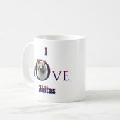 Akita I Liebe Kaffeetasse (Vorderseite Links)