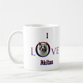 Akita I Liebe Kaffeetasse (Links)