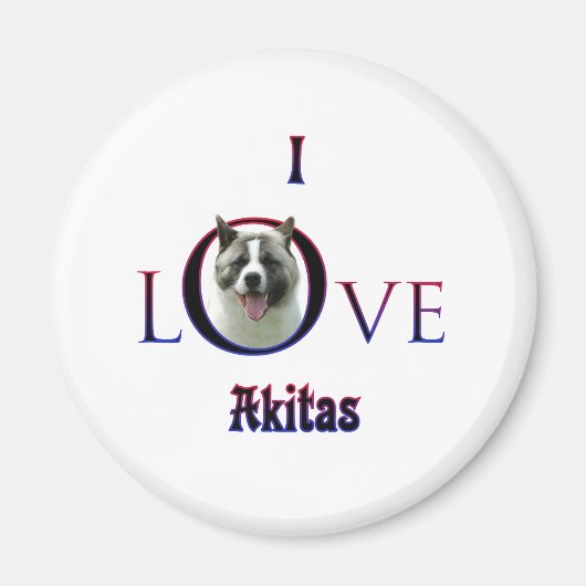 Akita I Liebe Magnet (Vorne)