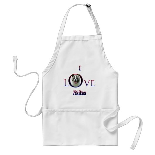 Akita I Liebe Schürze (Vorne)