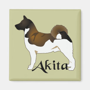 Akita, im Detail Magnet