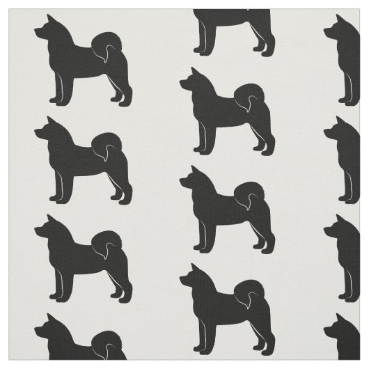 Akita in Silhouette Stoff (Muster)