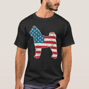 Akita Inu 4. Juli Männer Frauen USA Flagge T-Shirt