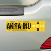 Akita Inu an Bord Autoaufkleber (Auf Auto)