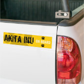 Akita Inu an Bord Autoaufkleber (Auf Lkw)