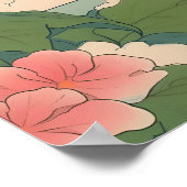 Akita Inu Bathroom Print Funny Dog in Bathtub Poster (Ecke)