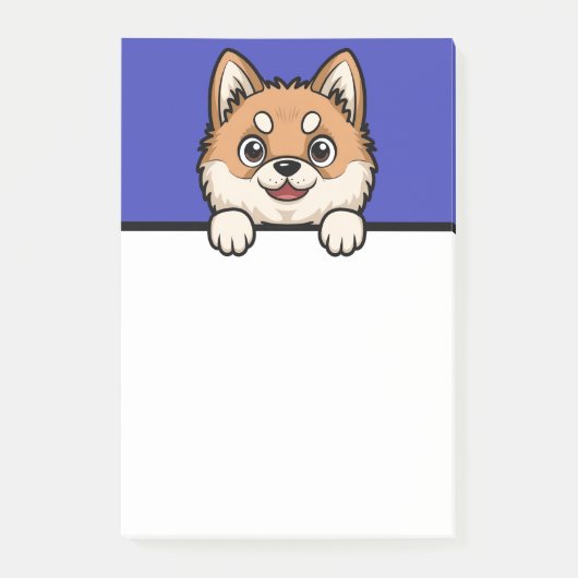Akita Inu Custom Akita Hund Lover Geschenke Post-it Klebezettel (Vorderseite)