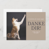 Akita Inu Dankeskarte (Vorne/Hinten)