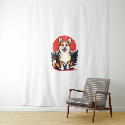 Akita Inu Dog Wandteppich (Beispiel)