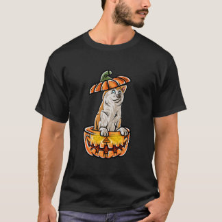 Akita Inu Happy Halloween Pumpkin Dog Long Sleeve T-Shirt